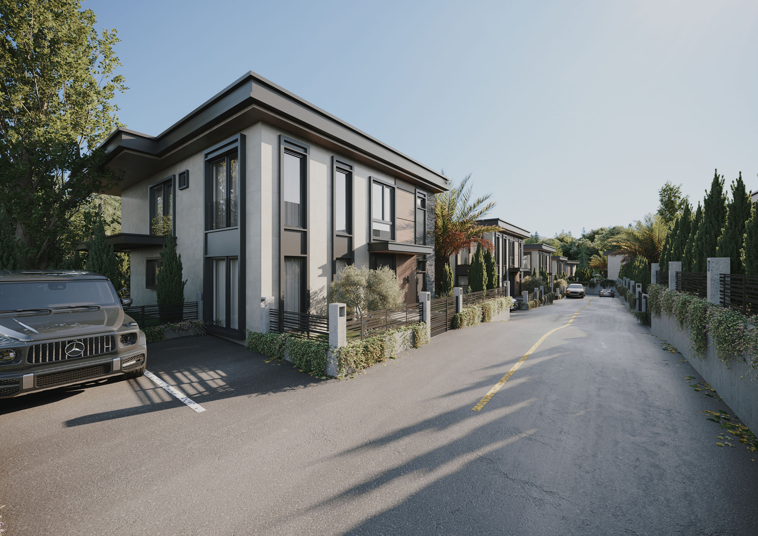 Küre Gayrimenkul Lüks Villa - Müstakil Yaşam & Havuzlu Bahçe Dış Mekân Görselleştirme